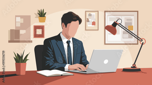 businessman in office