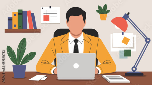 businessman working in office