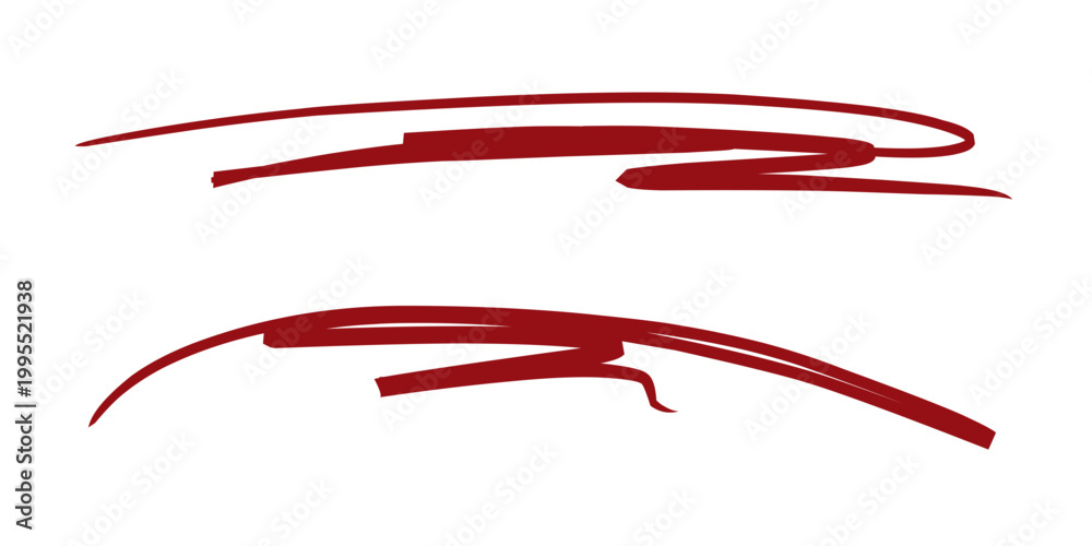 Ταπετσαρία Line Marker Underline Shape, Underlining with a Red Line – bold hand drawn highl