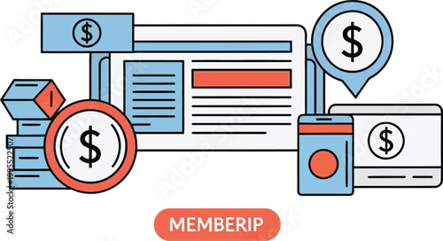Online Payment and Membership Subscription Service Concept