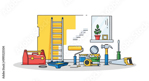 Tools and equipment for home repair.