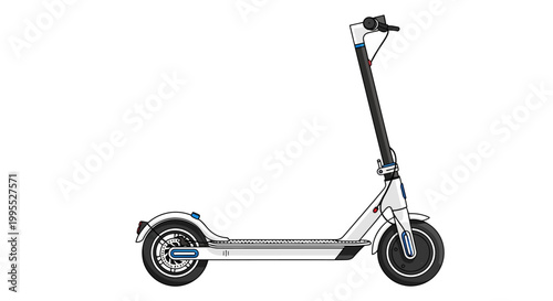 Modern electric scooter with handlebars.