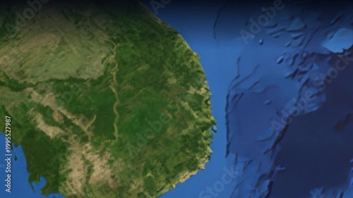 Animated Flight Path from Bangkok Thailand to New York City USA