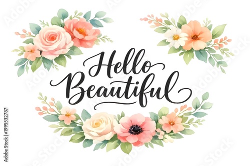 card with flowers