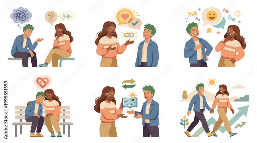Fototapeta premium People support each other with therapy for mental health wellness