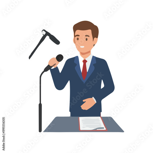 Businessman Giving Presentation