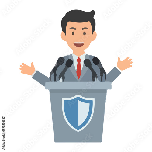 Businessman Giving Presentation