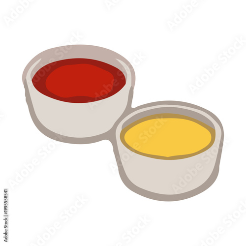 Ketchup and Mustard Dipping Sauces