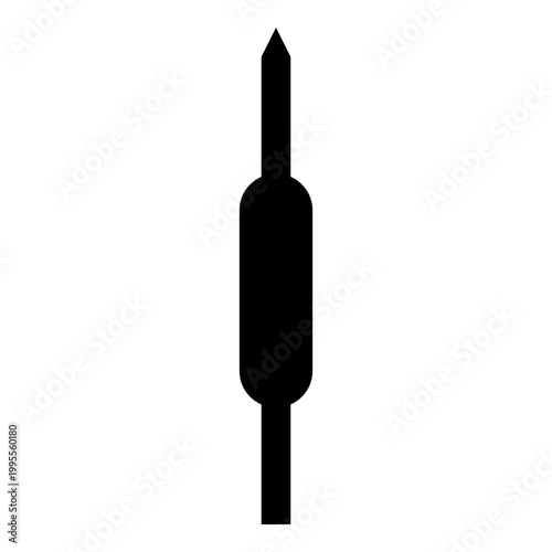 Kebab Kabab icon black color vector illustration image flat style