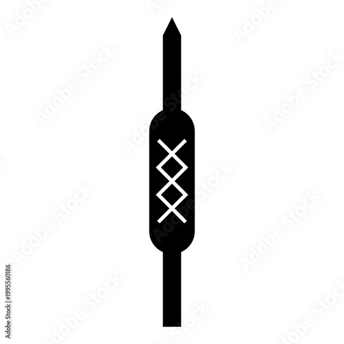 Kebab Kabab icon black color vector illustration image flat style