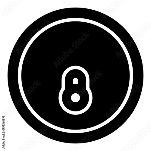 Lid of aluminum beverage can view top icon black color vector illustration image flat style