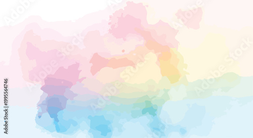 Vászonkép A multicolored abstract watercolor background