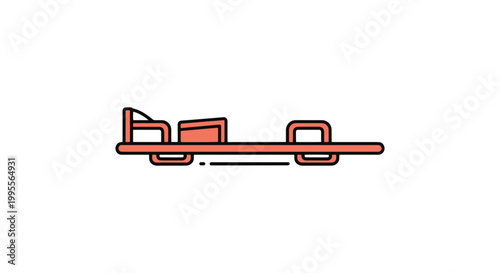 Trauma Board Line art vector creative minimal illustration