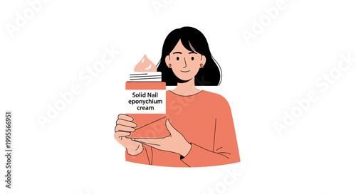 Woman holding a jar of cream, skincare, beauty, self-care, healthy skin