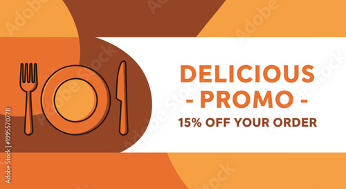 Discount Coupon Food Promo Advertisement.