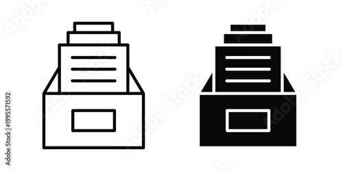 Archives icon - Vector design set
