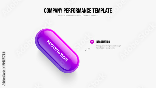 Service Report Slideshow Layout Vector Illustration. Creative Strategy 1 Step Infographic Frame Design. Market Insight One Option Diagram Presentation Template.