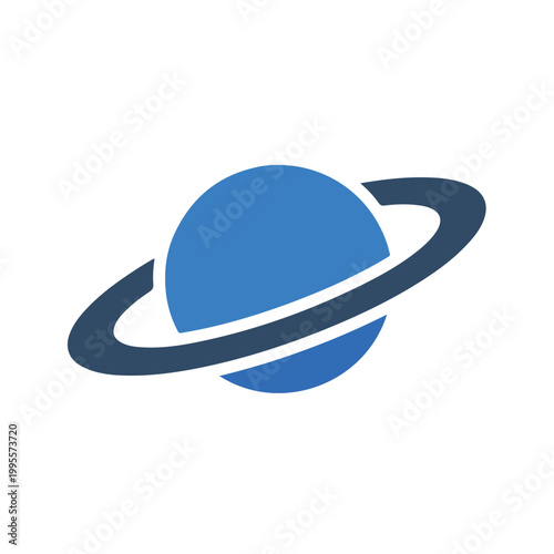 Saturn planet with ring in space