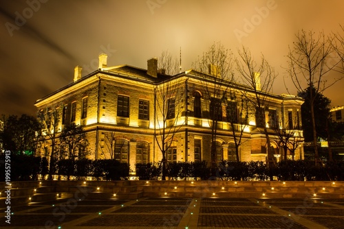 Photography The scenery of the Bund Source in Shanghai, China