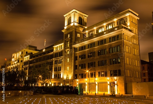 Photography The scenery of the Bund Source in Shanghai, China