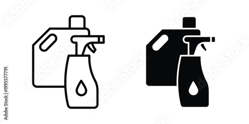 Cleaning products icon - Vector design set