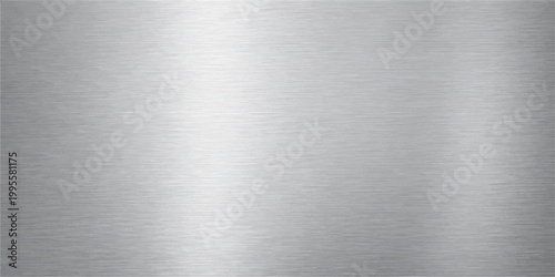 Bild auf Leinwand brushed metal industrial texture silver steel surface background plate pattern w