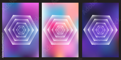 Abstract colorful neon glowing labyrinth maze illustration showing a confusing path with arrows leading to a solution and successful exit