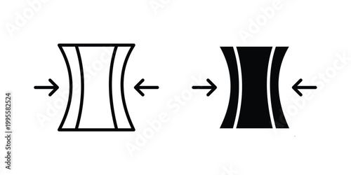 Elasticity icon - Vector design set