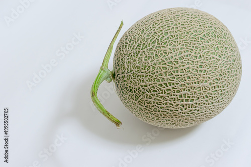 Whole Melon Isolated on White Background