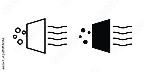 Filtration icon - Vector design set