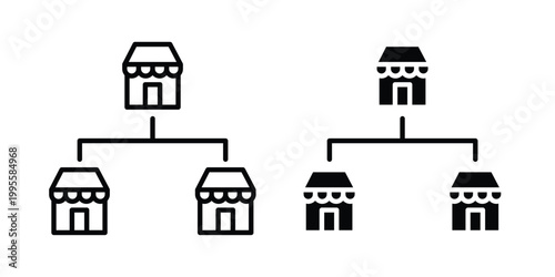 Franchise icon - Vector design set