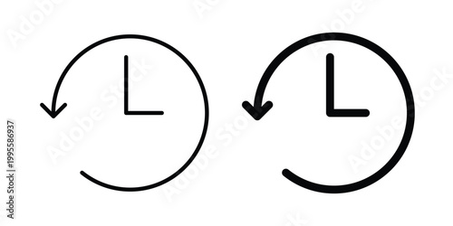 History icon - Vector design set