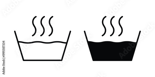 Hot Water icon - Vector design set
