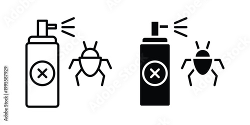 Insecticide icon - Vector design set