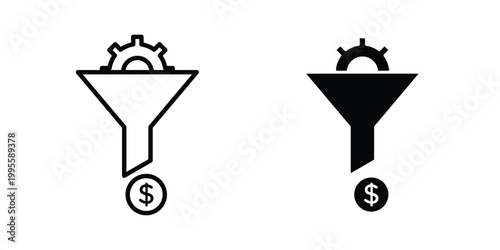 Lead generation icon - Vector design set
