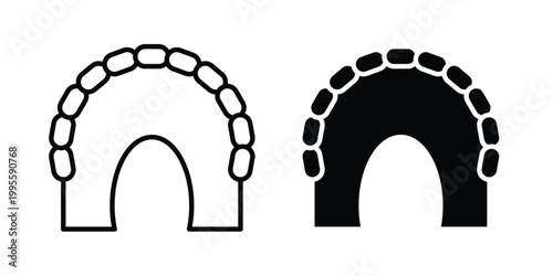 Maxilla icon - Vector design set