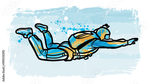 Skydiver in Freefall