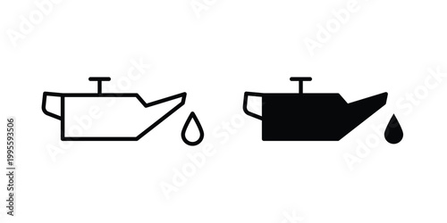 Oil can icon - Vector design set
