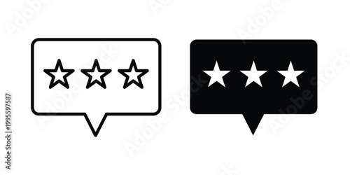 Rating icon - Vector design set