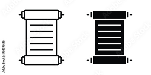 Scrolls icon - Vector design set