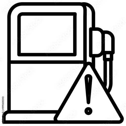 Fuel Crisis line icon