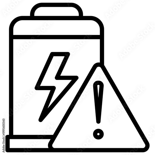 Energy Crisis line icon