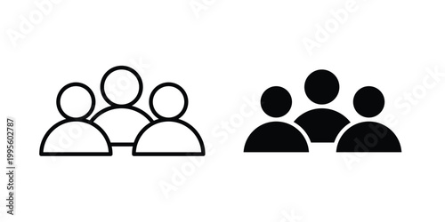 Team icon - Vector design set