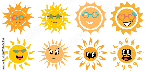 Groovy Sun Illustration