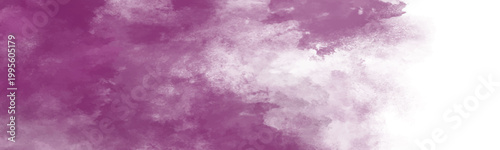 Abstract watercolor splash background with vibrant purple and white textured paint strokes for artistic design elements