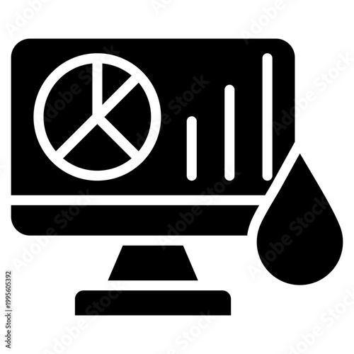 Energy Monitoring glyph icon