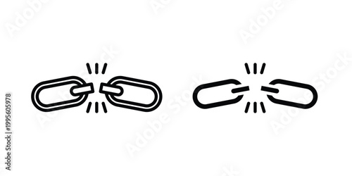 Weakness icon - Vector design set