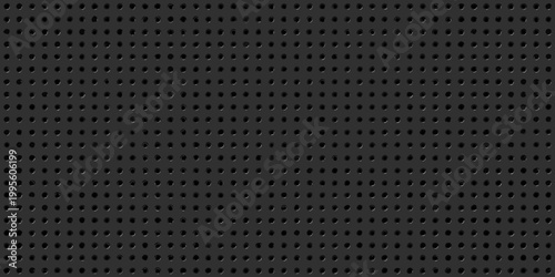 Tableau sur toile A seamless dark gray background featuring a dense pattern of small holes