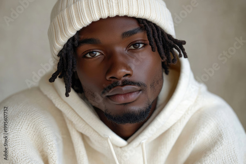 Photorealistic Close-Up of Modern Hoodie Fashion