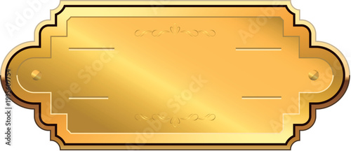 Golden badge or label